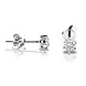 Langerak Natural Diamonds Langerak Diamonds B02-W40, Oorstekers solitair briljant 14 krt witgoud