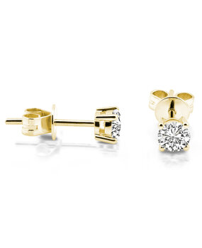 Langerak Natural Diamonds Langerak Diamonds B01-G50, Oorstekers Solitair 14 karaats goud Langerak Natural Diamonds Langerak Diamonds B01-G50, Oorstekers Solitair 14 karaats goud