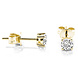 Langerak Natural Diamonds Langerak Diamonds B01-G50, Oorstekers Solitair 14 karaats goud