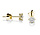 Langerak Diamonds B02-G50, Oorstekers solitair 14 krt goud