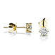 Langerak Natural Diamonds Langerak Diamonds B02-G50, Oorstekers solitair 14 krt goud