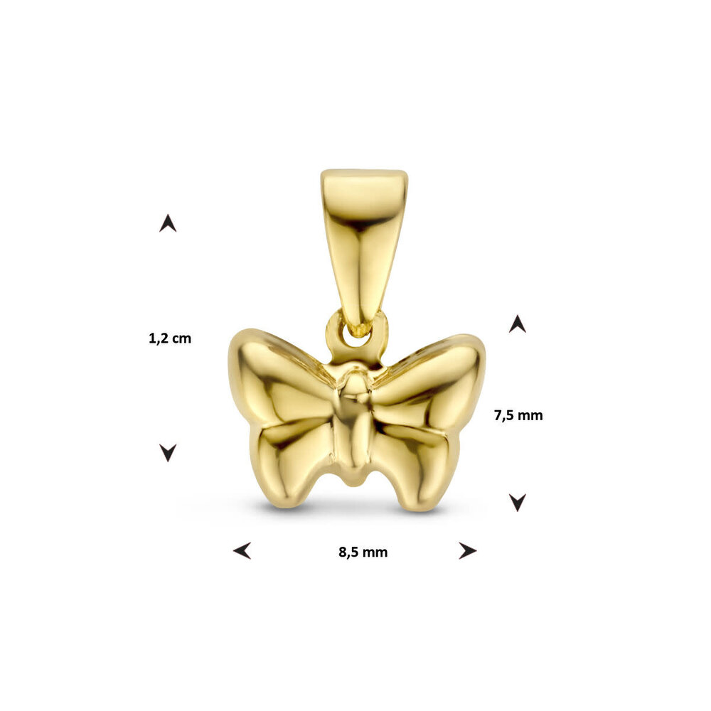Langerak Essentials Kasius 4024861, Hanger vlinder 14 karaats goud