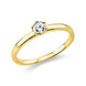 Langerak Diamonds Langerak Diamonds 1O323G452, Ring Solitair Briljant 14 krt geelgoud
