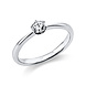 Langerak Natural Diamonds Langerak Diamonds 1C481W454-41, Ring solitair 14 krt witgoud