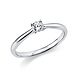 Langerak Natural Diamonds Langerak Diamonds 1A289W454-55, Ring solitair 14 krt witgoud