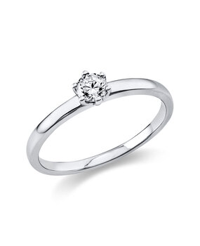 Langerak Natural Diamonds Langerak Diamonds 1O323W452-12, Ring solitair 14 krt witgoud Langerak Natural Diamonds Langerak Diamonds 1O323W452-12, Ring solitair 14 krt witgoud