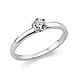 Langerak Natural Diamonds Langerak Diamonds 1O324W454-22, Ring solitair 14 krt witgoud