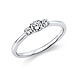 Langerak Natural Diamonds Langerak Diamonds 1K357W456-4, Ring solitair 14 krt witgoud