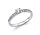 Langerak Diamonds 1A196W456-4, Ring solitair 14 krt witgoud