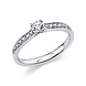 Langerak Natural Diamonds Langerak Diamonds 1A196W456-4, Ring solitair 14 krt witgoud