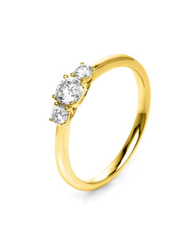 Langerak Natural Diamonds Langerak Diamonds 1K432G456-3, Ring Fantasie 14 krt geelgoud