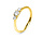 Langerak Diamonds 1K432G456-3, Ring Fantasie 14 krt geelgoud