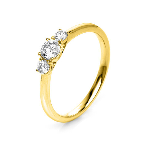 Langerak Natural Diamonds Langerak Diamonds 1K432G456-3, Ring 14 krt geelgoud