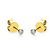 Langerak Natural Diamonds Langerak Diamonds 2G127G4-15, Solitair oorstekers 14 krt geelgoud