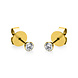 Langerak Natural Diamonds Langerak Diamonds 2G129G4-14, Oorstekers solitair 14 krt geelgoud