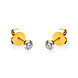 Langerak Natural Diamonds Langerak Diamonds 2G120G4-13, Oorstekers solitair 14 krt geelgoud