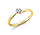 Diamond Group 1J101G454-5, Ring Solitair Briljant 14 krt geelgoud