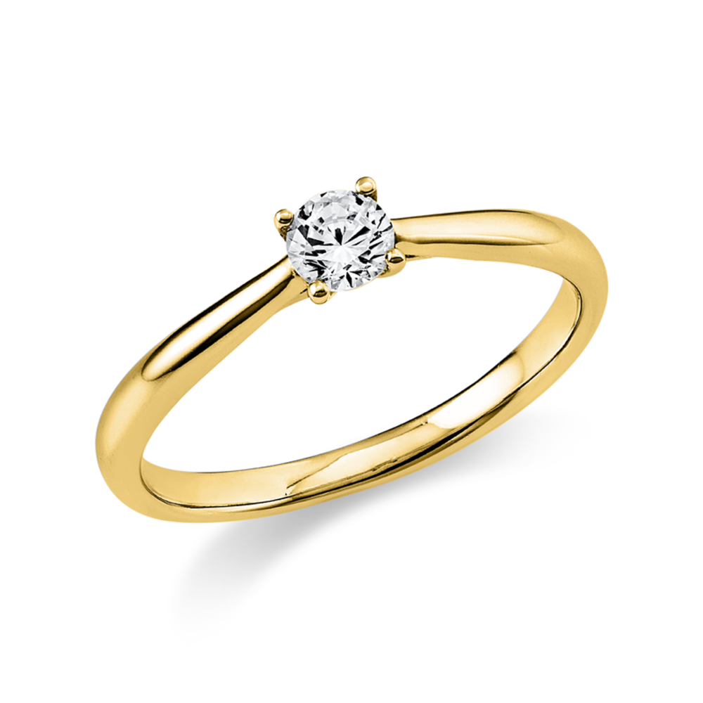 Langerak Diamonds Diamond Group 1A289G453-8, Ring Solitair Briljant 14 krt geelgoud