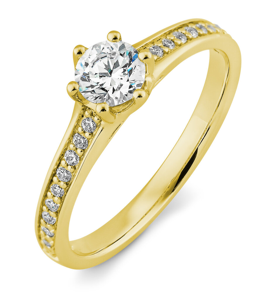 Saint Maurice Saint Maurice STM/06345-0-G-54,  Solitair ring 14 karaats goud