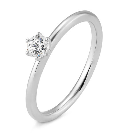 Saint Maurice Saint Maurice STM/06265-W-54, Ring Solitair 14 krt witgoud