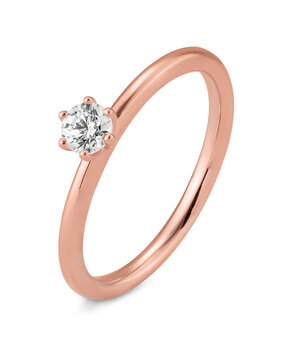 Saint Maurice Saint Maurice STM/06265-R-54, Ring Solitair 14 krt rosegoud Saint Maurice Saint Maurice STM/06265-R-54, Ring Solitair 14 krt rosegoud