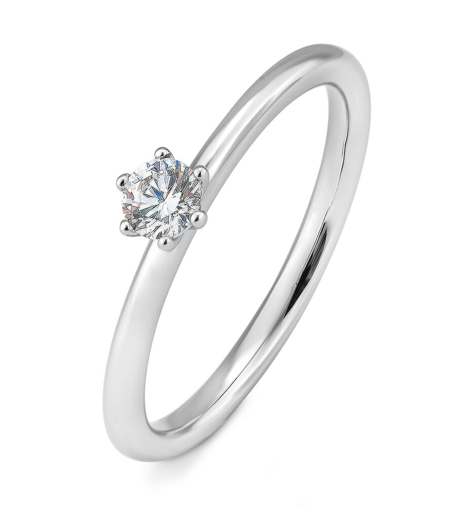 Saint Maurice Saint Maurice STM/06264-W-54, Ring Solitair 14 krt witgoud