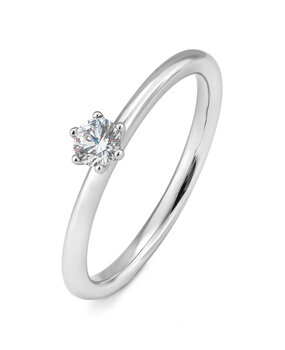 Saint Maurice Saint Maurice STM/06264-W-54, Ring Solitair 14 krt witgoud Saint Maurice Saint Maurice STM/06264-W-54, Ring Solitair 14 krt witgoud