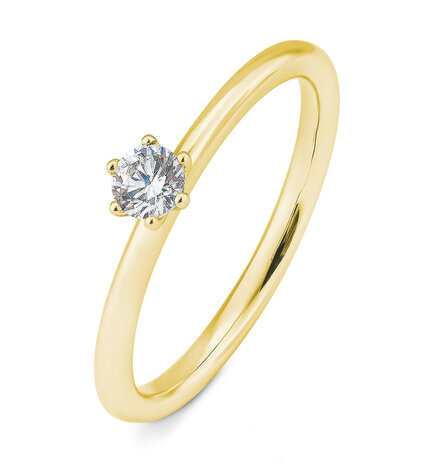 Saint Maurice Saint Maurice STM/06264-G-54, Ring Solitair 14 krt geelgoud