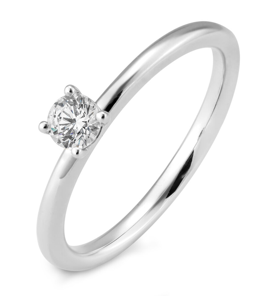 Saint Maurice Saint Maurice STM/06261-W-54, Ring Solitair 14 krt witgoud