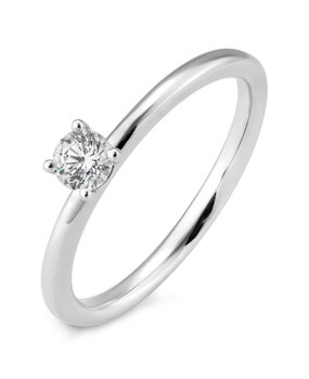 Saint Maurice Saint Maurice STM/06261-W-54, Ring Solitair 14 krt witgoud Saint Maurice Saint Maurice STM/06261-W-54, Ring Solitair 14 krt witgoud