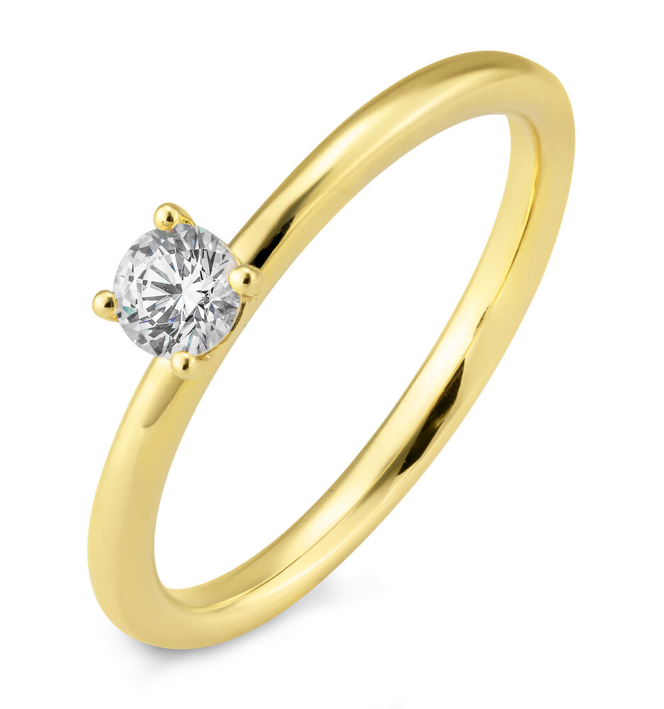 Saint Maurice Saint Maurice STM/06261-G-54, Ring Solitair 14 krt geelgoud