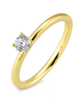 Saint Maurice Saint Maurice STM/06261-G-54, Ring Solitair 14 krt geelgoud Saint Maurice Saint Maurice STM/06261-G-54, Ring Solitair 14 krt geelgoud