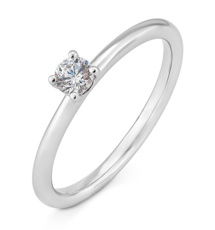 Saint Maurice Saint Maurice STM/06260-W-54, Ring Solitair 14 krt witgoud