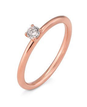 Saint Maurice Saint Maurice STM/06259-R-54, Ring Solitair 14 krt rosegoud Saint Maurice Saint Maurice STM/06259-R-54, Ring Solitair 14 krt rosegoud