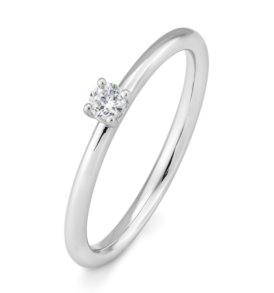 Saint Maurice Saint Maurice STM/06258-W-54, Ring Solitair 14 krt witgoud