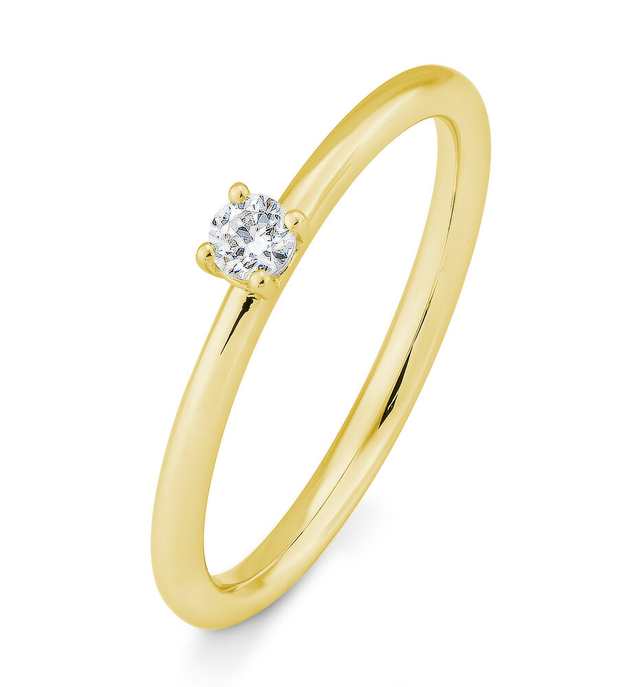 Saint Maurice Saint Maurice STM/06258-G-54, Ring Solitair 14 krt geelgoud