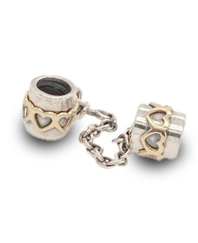 Pandora Pandora 790307-05, Charm veiligheidscollier met 14 karaats goud
