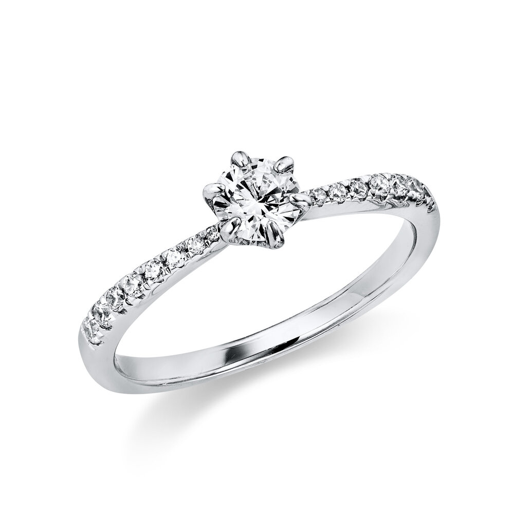 Langerak Natural Diamonds Langerak Diamonds 1CT80W454-3, Ring met briljant 14 krt witgoud