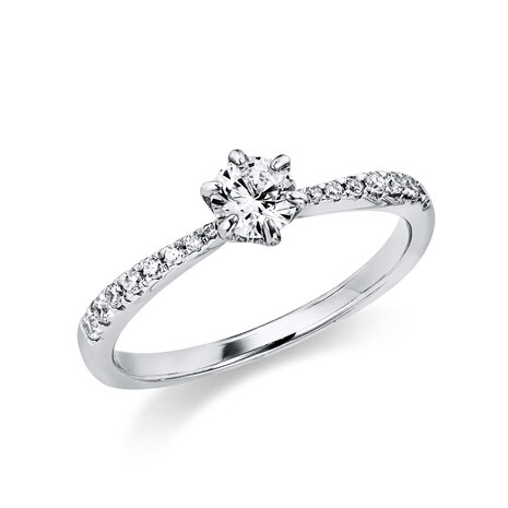 Langerak Natural Diamonds Langerak Diamonds 1CT80W454-3, Ring met briljant 14 krt witgoud