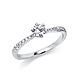 Langerak Diamonds Langerak Diamonds 1CT80W454-3, Ring met briljant 14 krt witgoud