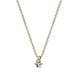 Langerak Natural Diamonds Langerak Diamonds 4D277G4-30, Solitair hanger met collier 14 krt geelgoud