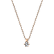 Langerak Diamonds Langerak Diamonds 4D277R4-3, Solitair met collier 14 krt rosegoud