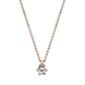 Langerak Diamonds Langerak Diamonds 4D279R4-7, Solitairhanger met collier 14 krt rosegoud