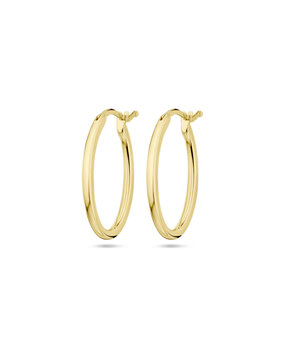 Langerak Essentials Kasius 4028885, Creolen 14krt geelgoud