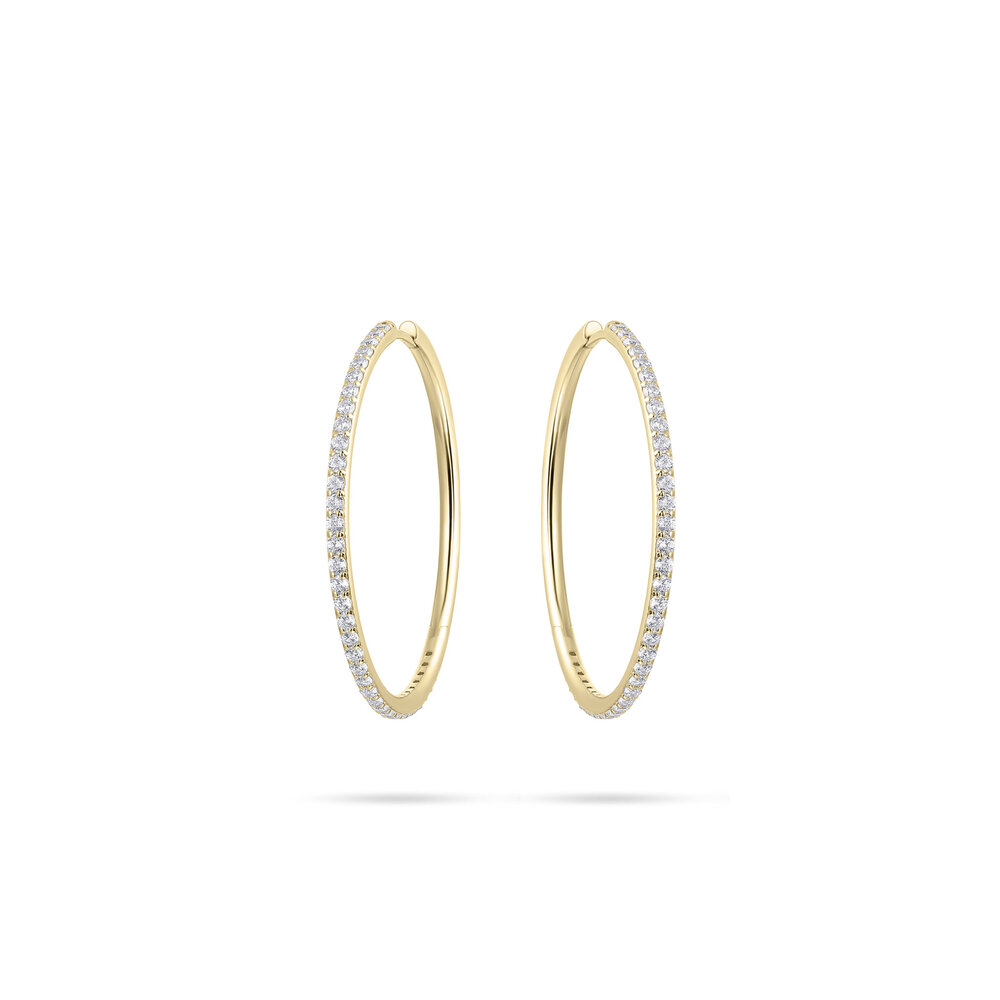 Langerak Essentials Gisser KCK2/40Y, Creolen Goldplated