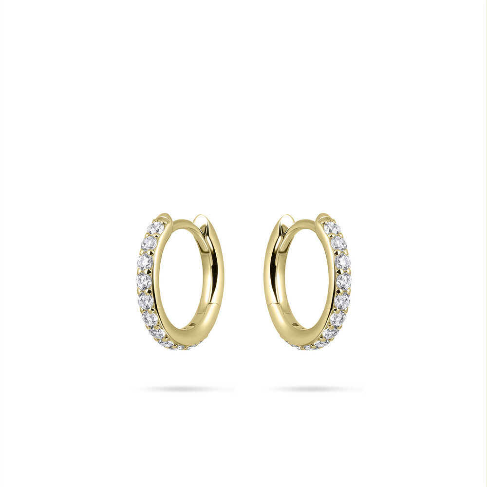 Langerak Essentials Gisser KCK2/15Y, Creolen Goldplated