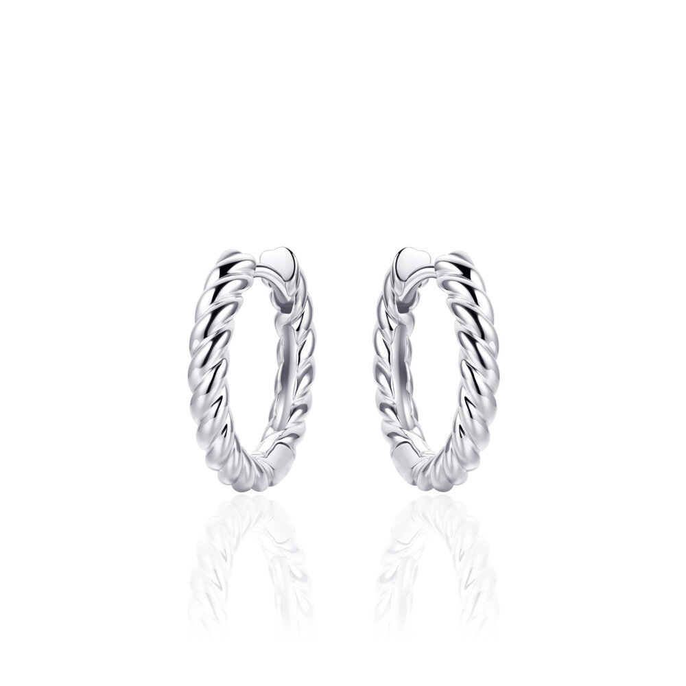 Langerak Essentials Gisser KCJ3/18, Creolen Zilver