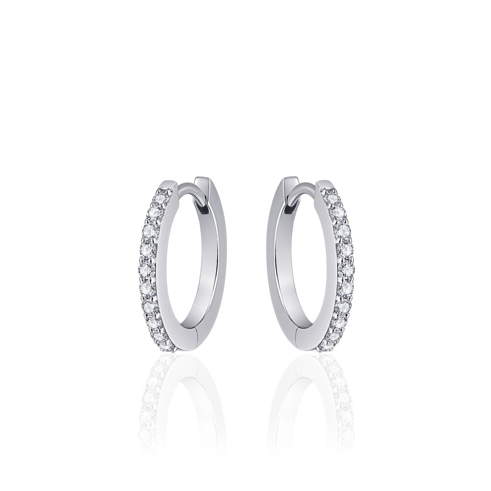 Langerak Essentials Gisser KCF2/18, Creolen Zilver