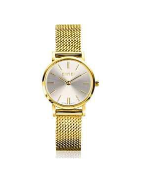 Zinzi Zinzi ZIW1833, Horloge goldplated mini rond met meshband