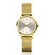 Zinzi Zinzi ZIW1833, Horloge goldplated mini rond met meshband